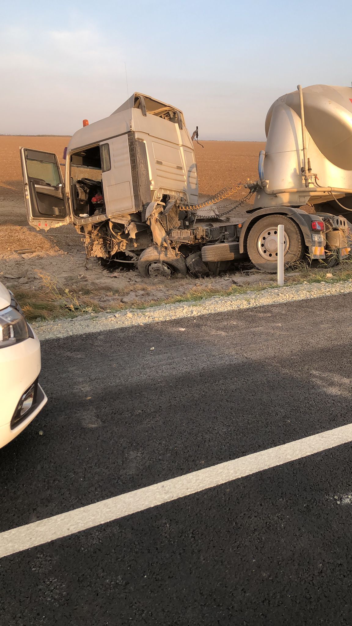 accident Ialomița camioane autoturism